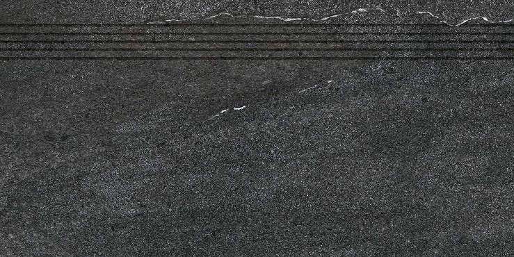Quarzit, DCPSE739, schodovka, 30 x 60 cm, černá