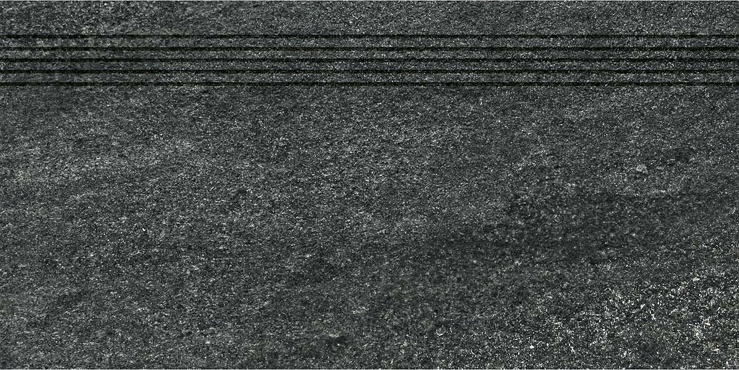 Quarzit, DCVSE739, schodovka, 30 x 60 cm, černá