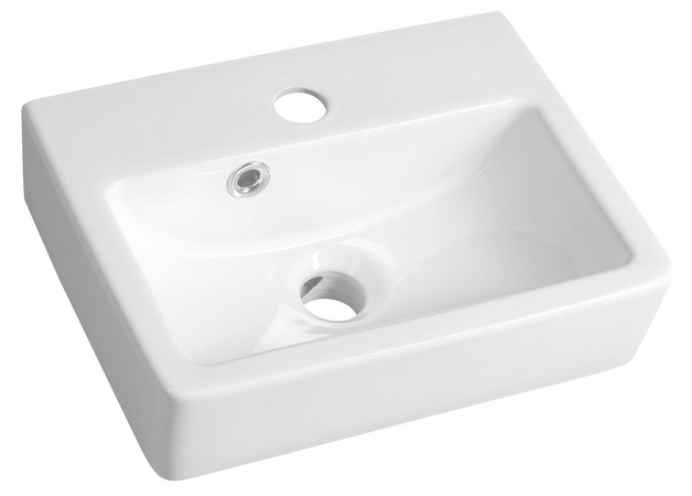 NOAM keramické umývátko 37x28 cm, bílá