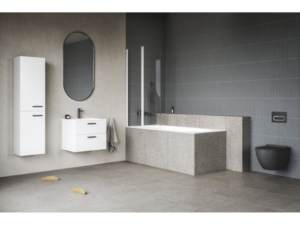 WC Uni Chrome RimOff černé