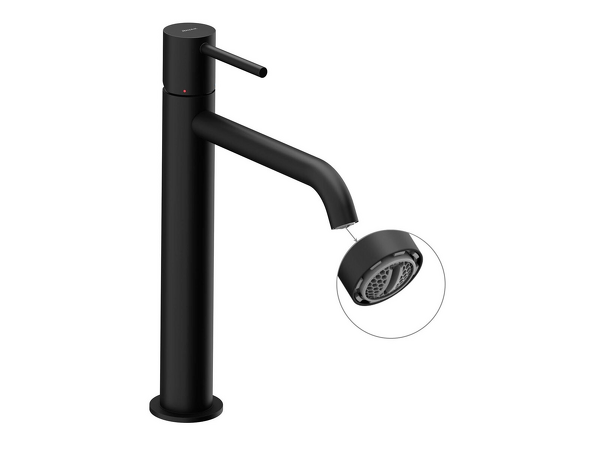 ES 014.20BM Umyvadlová bat. 250 mm, bez výpusti, black matt