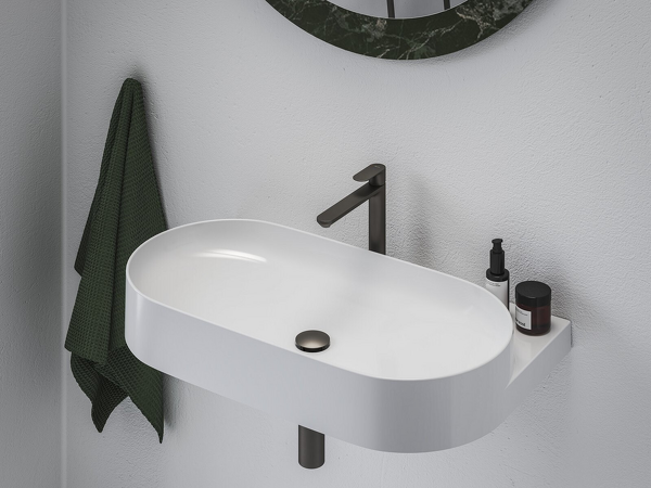 EL 014.20GB Umyv. bat. 220 mm, bez výp., graphite br.