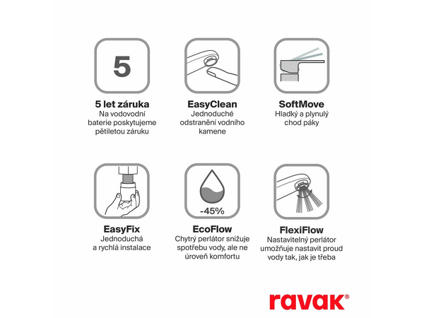 EL 015.60RGB Umyvadlová bat. 335 mm, bez výp., rose g. br.