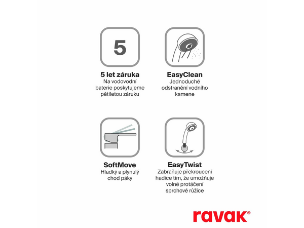 EL 065.00CR.O2.RB07D.+S Pod. 2-c. bez těl., se set., chrom