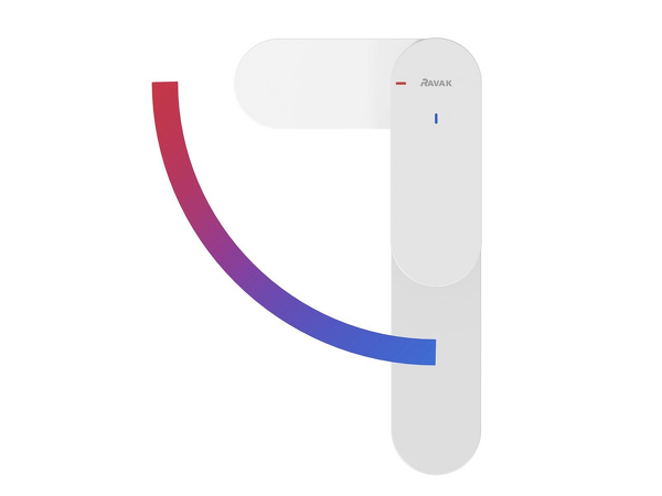 EL 012.11WV Umyv. bat. BeCool 170 mm, bez výp., white vel.