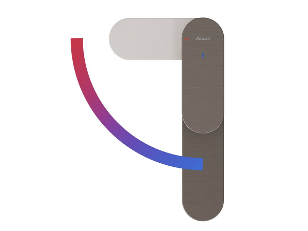 EL 012.21GB Umyv. bat. BeCool 170 mm, bez výp, graphite br.