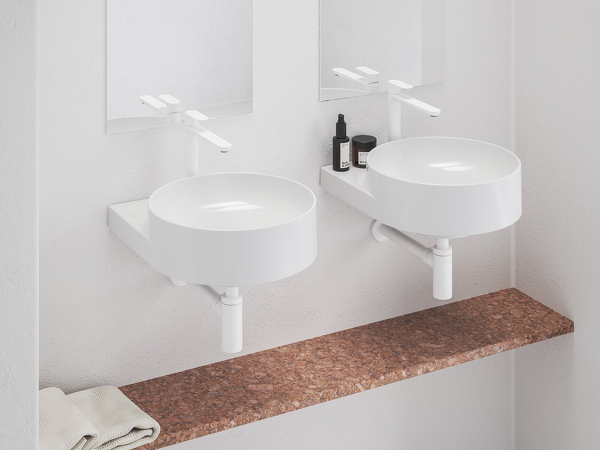 EL 014.11WV Umyv. bat. BeCool 220 mm, bez výp. white vel.