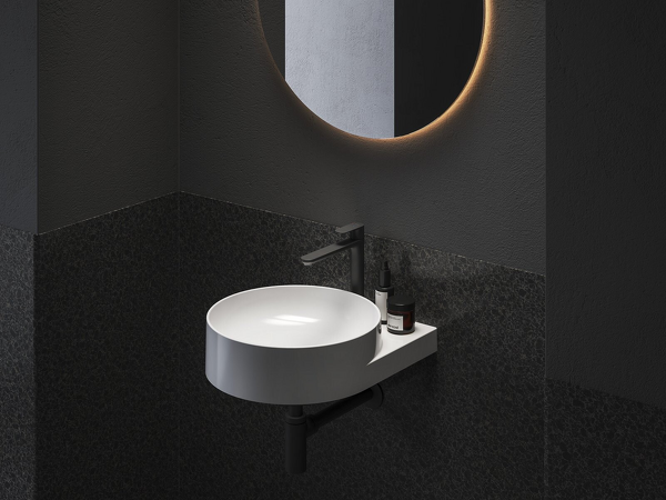 EL 014.21BM Umyv. bat. BeCool 220 mm, bez výp. black matt