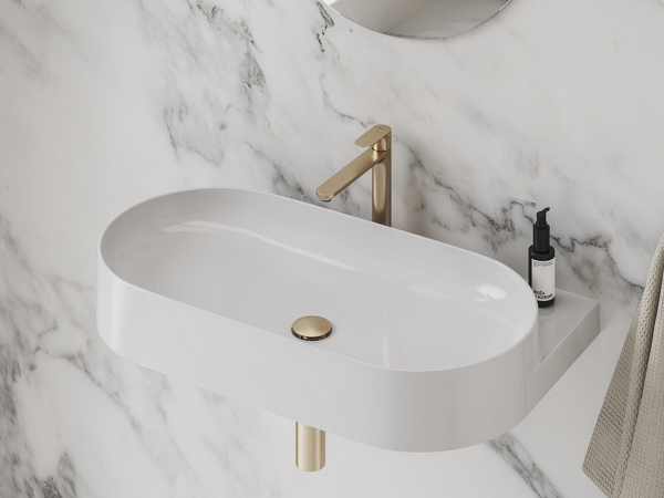 EL 014.61RGB Umyv. bat. BeCool 220 mm, bez výp., rose g. br