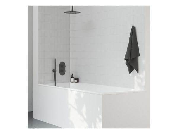 704.21BLM Výtokové rameno stropní 30 cm, mosazné, Black Matt
