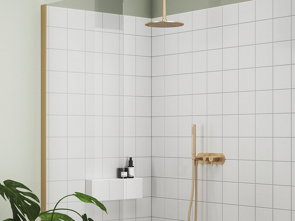 704.61RGB Výtokové rameno stropní 30 cm, mosazné, Rose Gold Brushed