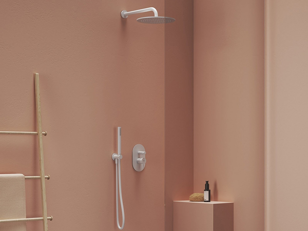 706.10WV Držák sprchy s vývodem vody, mosazný, White Velvet