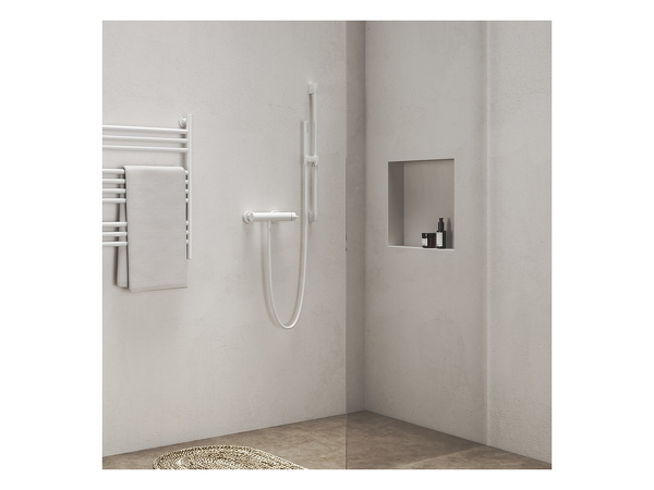 974.10WV Tyč s posuvným držákem sprchy 70 cm, White Velvet