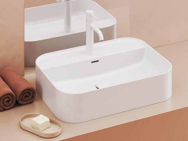 Umyvadlo Ceramic 550 R Slim Shelf keramické bílé