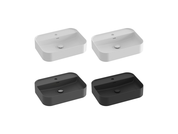 Umyvadlo Ceramic 550 R Slim Shelf keramické bílé