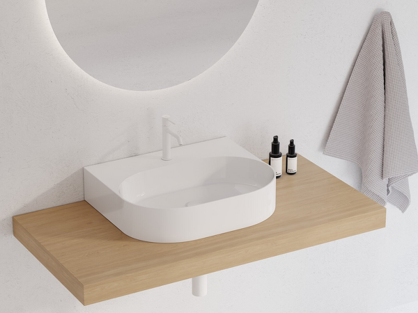 Umyvadlo Ceramic 550 O Slim Wall keramické bílé