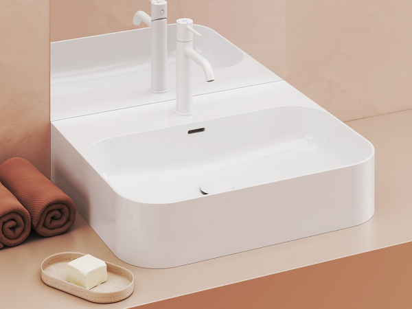 Umyvadlo Ceramic 550 R Slim Wall keramické bílé