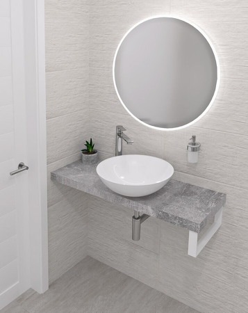 AVICE deska 110x36cm, cement
