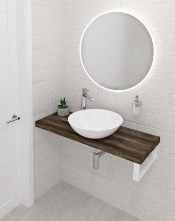 AVICE deska 120x36cm, dub tmavý