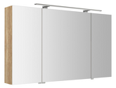 RIWA galerka s LED osvětlením, 3x dvířka, 121x70x17cm, dub alabama náhledová fotka produktu