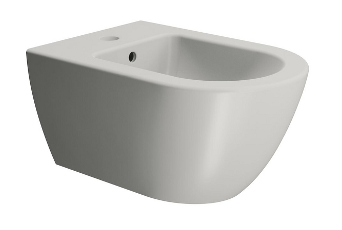 PURA bidet závěsný, 36x55 cm, cenere mat