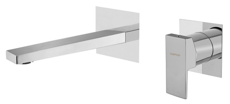 LATUS podomítková dvouprvková umyvadlová baterie, chrom