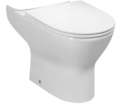 DARIO RIMLESS WC mísa pro kombi, spodní/zadní odpad, bílá