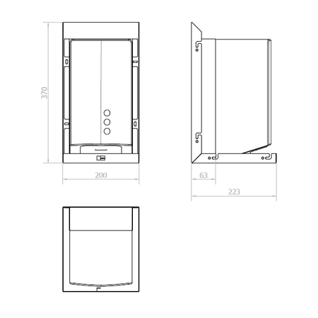 VELOX zrcadlová skříňka 900 mm se senzorovým dávkovačem mýdla, vodovodním baterií a osoušečem rukou