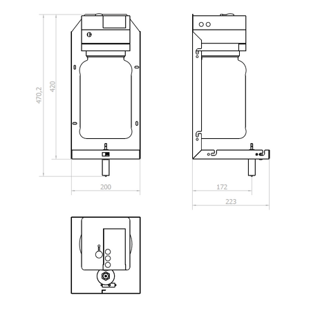 VELOX zrcadlová skříňka 900 mm se senzorovým dávkovačem mýdla, vodovodním baterií a osoušečem rukou