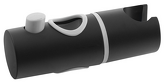 Držák pro sprchovou tyč 23mm, ABS/černá mat náhledová fotka produktu