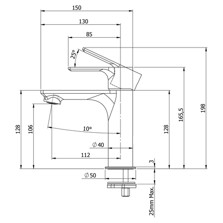Koupelnový set CIRASA 81, bílá lesk