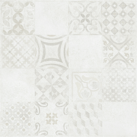 Betonico, DAK63795, dlaždice slinutá, 60 x 60 cm, bílošedá