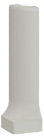 Taurus Color, TSERB003, sokl s požlábkem-vnější roh, 2,3 x 9 cm, světle šedá