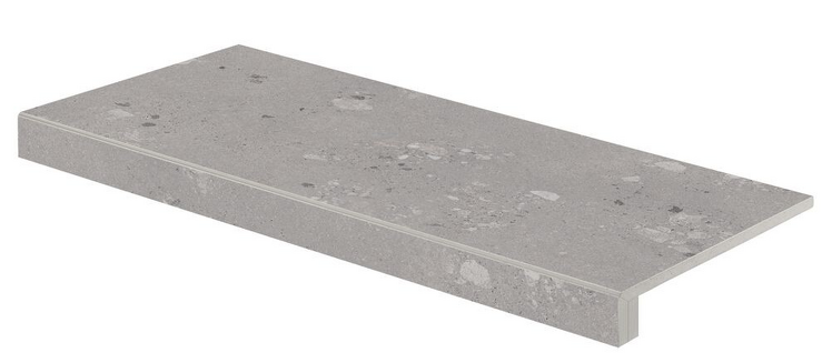 Castone, DCF84857, schodová tvarovka, 40x80 cm, tmavě šedá