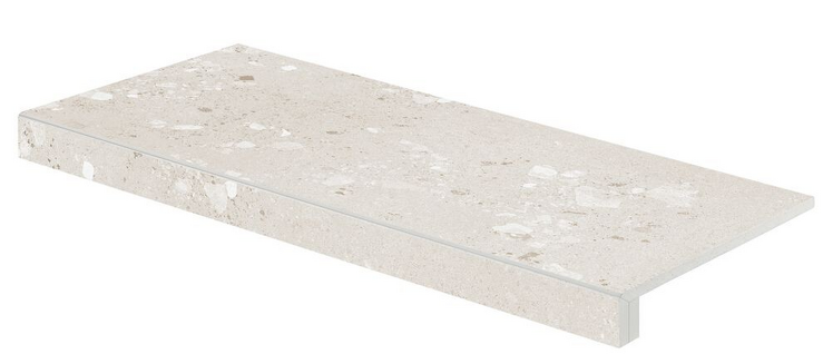 Castone, DCF84858, schodová tvarovka, 40x80 cm, béžová