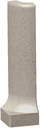 Taurus Granit, TSERB068, sokl s požlábkem-vnější roh, 2,3 x 9 cm, hnědošedá