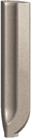 Taurus Granit, TSIRB068, sokl s požlábkem-vnitřní roh, 2,3 x 9 cm, hnědošedá