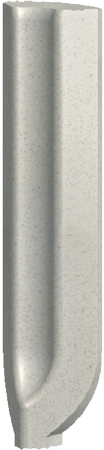 Taurus Granit, TSIRB078, sokl s požlábkem-vnitřní roh, 2,3 x 9 cm, světle šedá