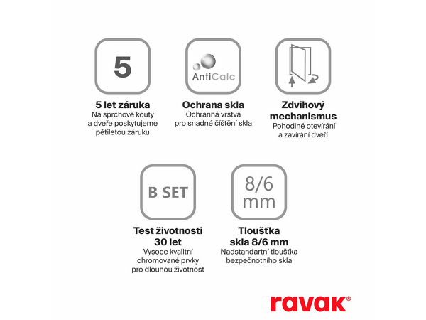 BSDPS-110/80 L sklo transparent