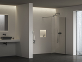 Walk-In Air Wall 100, černá+transparent náhledová fotka produktu