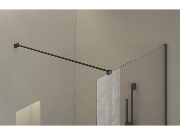 Walk-In Air Wall 110, černá+transparent
