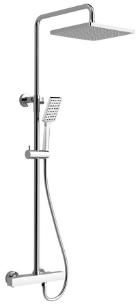 DARK sprchový sloup s termostatickou baterií, chrom