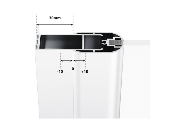 CSKK4-90 bílá+Transparent