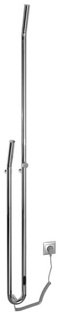DUOPASSO elektrický sušák ručníků s časovačem 122x1700mm, 45 W, chrom