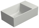 KUBE X keramické umyvadlo 40x23cm, bez otvoru, cenere mat náhledová fotka produktu