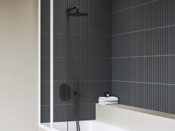 CR II 067.20BL.O3.RB071 Termostatická podomítková baterie, 3cestná bez tělesa, černá