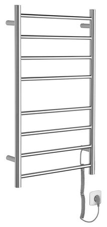 REDONDO elektrický sušák ručníků, kulatý, 500x900 mm, 75 W, nerez lesk