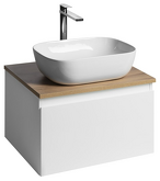 ALTAIR skříňka s deskou 58 cm, bílá/dub emporio náhledová fotka produktu
