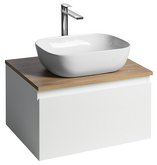 ALTAIR skříňka s deskou 62,5 cm, bílá/dub emporio náhledová fotka produktu