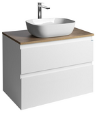 ALTAIR skříňka s deskou 78,5 cm, bílá/dub emporio náhledová fotka produktu